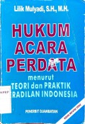 Hukum acara perdata menurut teori dan praktik peradilan di Indonesia