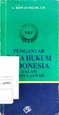 Pengantar Tata Hukum Indonesia: dalam tanya jawab
